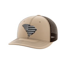 Thumbnail for South Carolina United Hats Hat Greater Half Khaki/Coffee Black Leatherette South Carolina