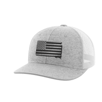 Thumbnail for South Dakota United Hats Hat Greater Half Heather Grey/White Black Leatherette South Dakota