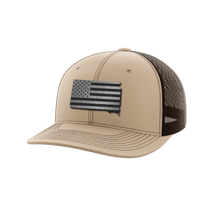 Thumbnail for South Dakota United Hats Hat Greater Half Khaki/Coffee Black Leatherette South Dakota