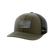Thumbnail for South Dakota United Hats Hat Greater Half OD Green/Black Black Leatherette South Dakota