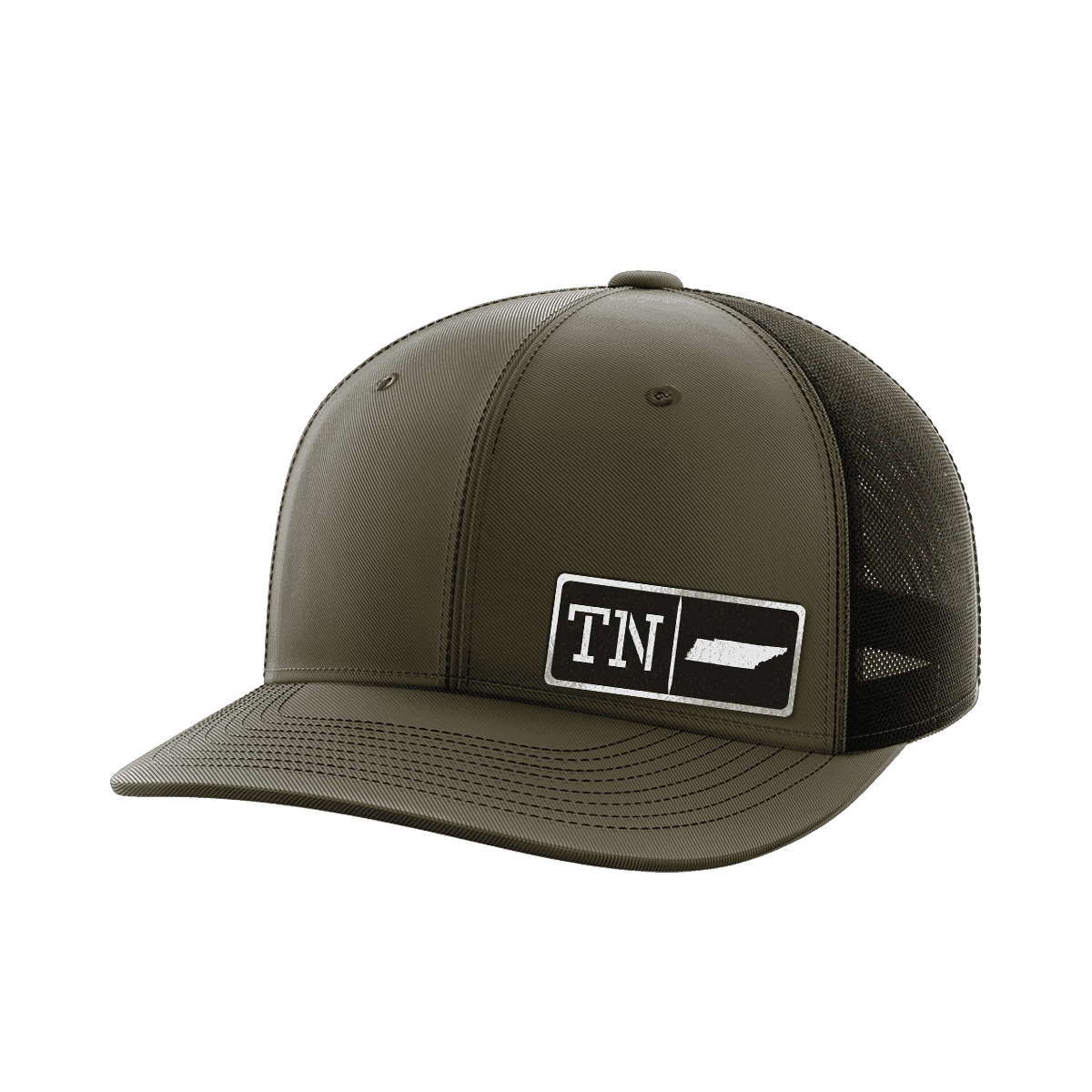 Tennessee Homegrown Hats Hat Greater Half OD Green/Black Black Leatherette Tennessee