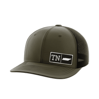 Thumbnail for Tennessee Homegrown Hats Hat Greater Half OD Green/Black Black Leatherette Tennessee