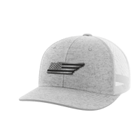 Thumbnail for Tennessee United Hats Hat Greater Half Heather Grey/White Black Leatherette Tennessee