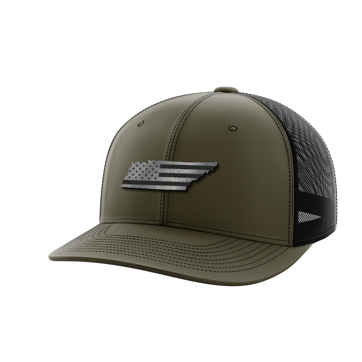 Tennessee United Hats Hat Greater Half OD Green/Black Black Leatherette Tennessee