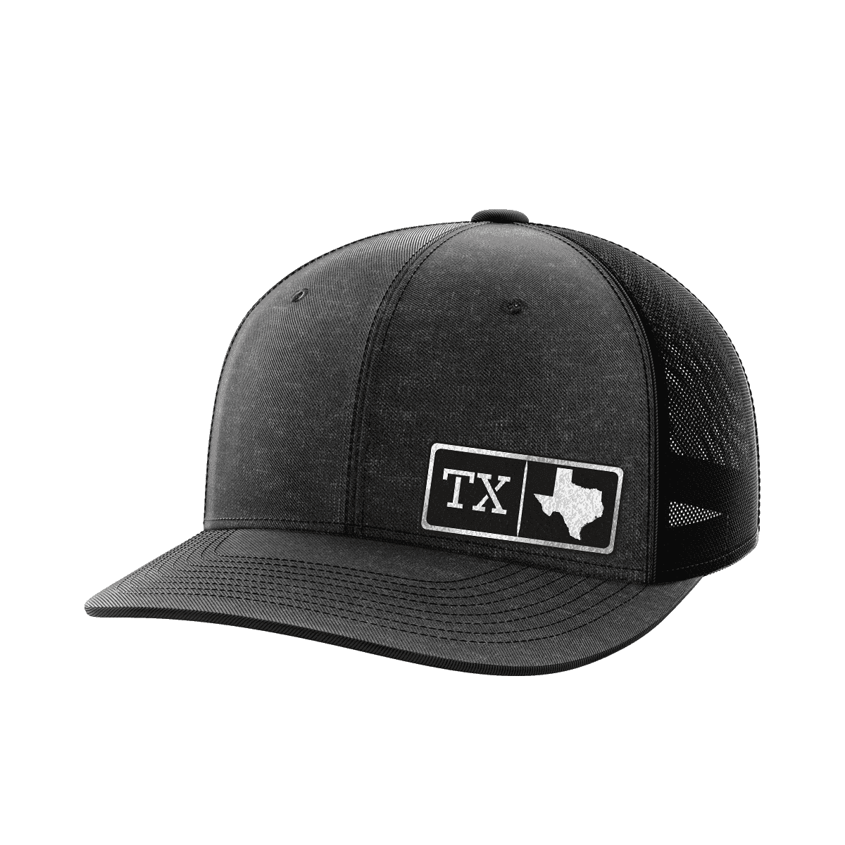 Texas Homegrown Hats Hat Greater Half Heather Black/Black Black Leatherette Texas
