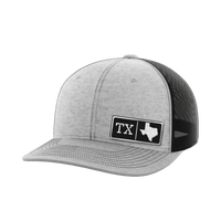 Thumbnail for Texas Homegrown Hats Hat Greater Half Heather Grey/Black Black Leatherette Texas