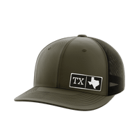 Thumbnail for Texas Homegrown Hats Hat Greater Half OD Green/Black Black Leatherette Texas