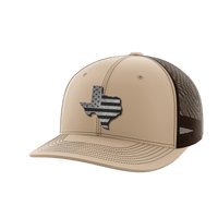 Thumbnail for Texas United Hats Hat Greater Half Khaki/Coffee Black Leatherette Texas