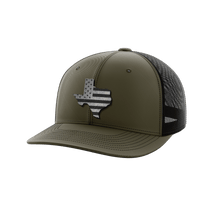 Thumbnail for Texas United Hats Hat Greater Half OD Green/Black Black Leatherette Texas