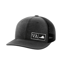 Thumbnail for Virginia Homegrown Hats Hat Greater Half Heather Black/Black Black Leatherette Virginia