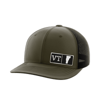 Thumbnail for Vermont Homegrown Hats Hat Greater Half OD Green/Black Black Leatherette Vermont