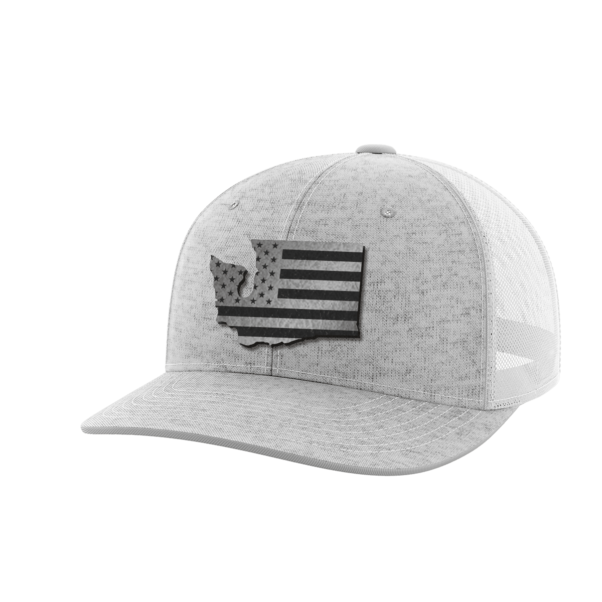 Washington United Hats Hat Greater Half Heather Grey/White Black Leatherette Washington