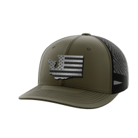Thumbnail for Washington United Hats Hat Greater Half OD Green/Black Black Leatherette Washington