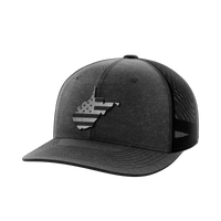 Thumbnail for West Virginia United Hats Hat Greater Half Heather Black/Black Black Leatherette West Virginia