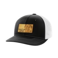 Thumbnail for Shut Up Hippie Leather Patch Hat Hat Greater Half Black/White