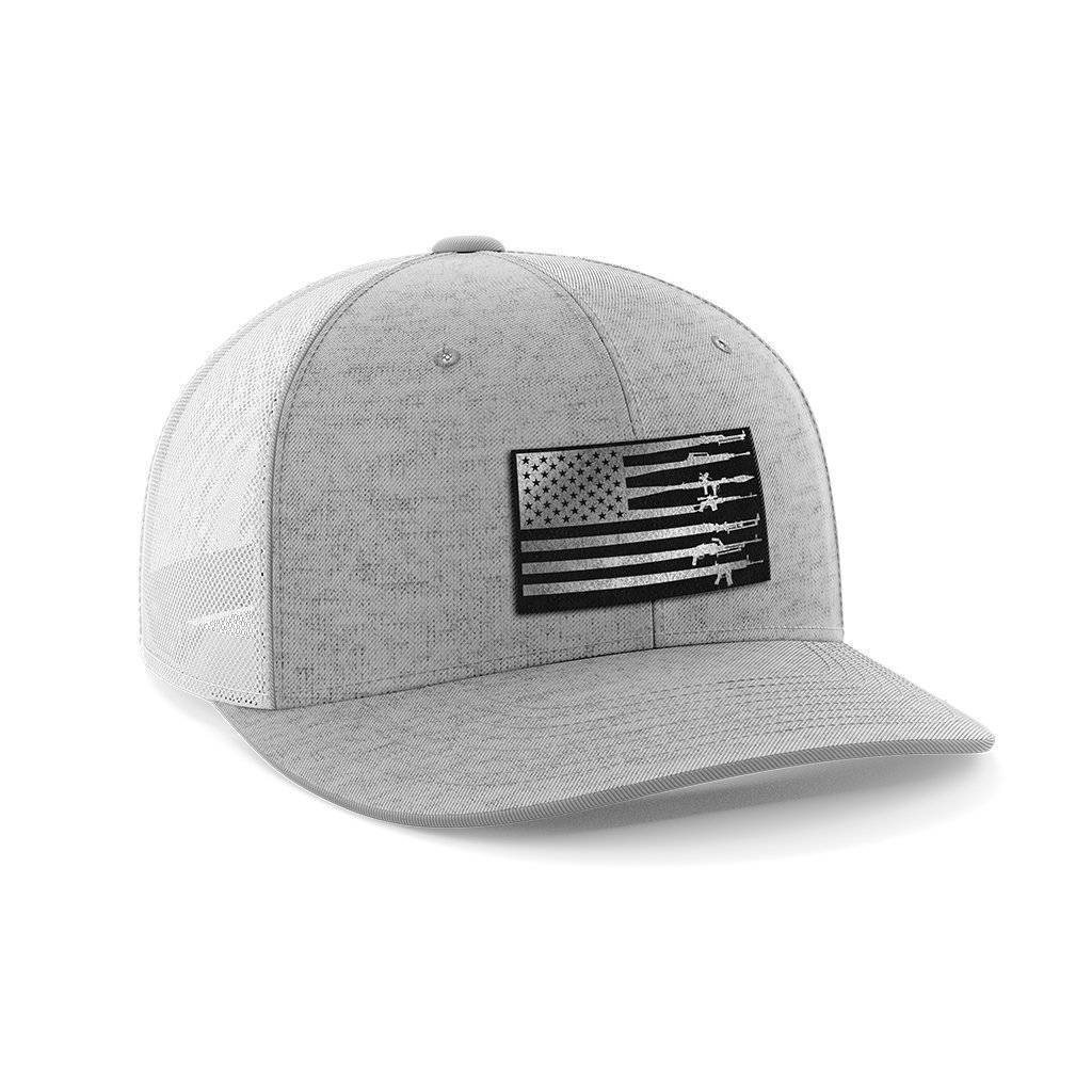 Rifle Flag Patch Hat Hat Greater Half Black/Black Black Leatherette