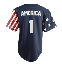 Thumbnail for USA Liberty Baseball Jersey Baseball Jersey Greater Half
