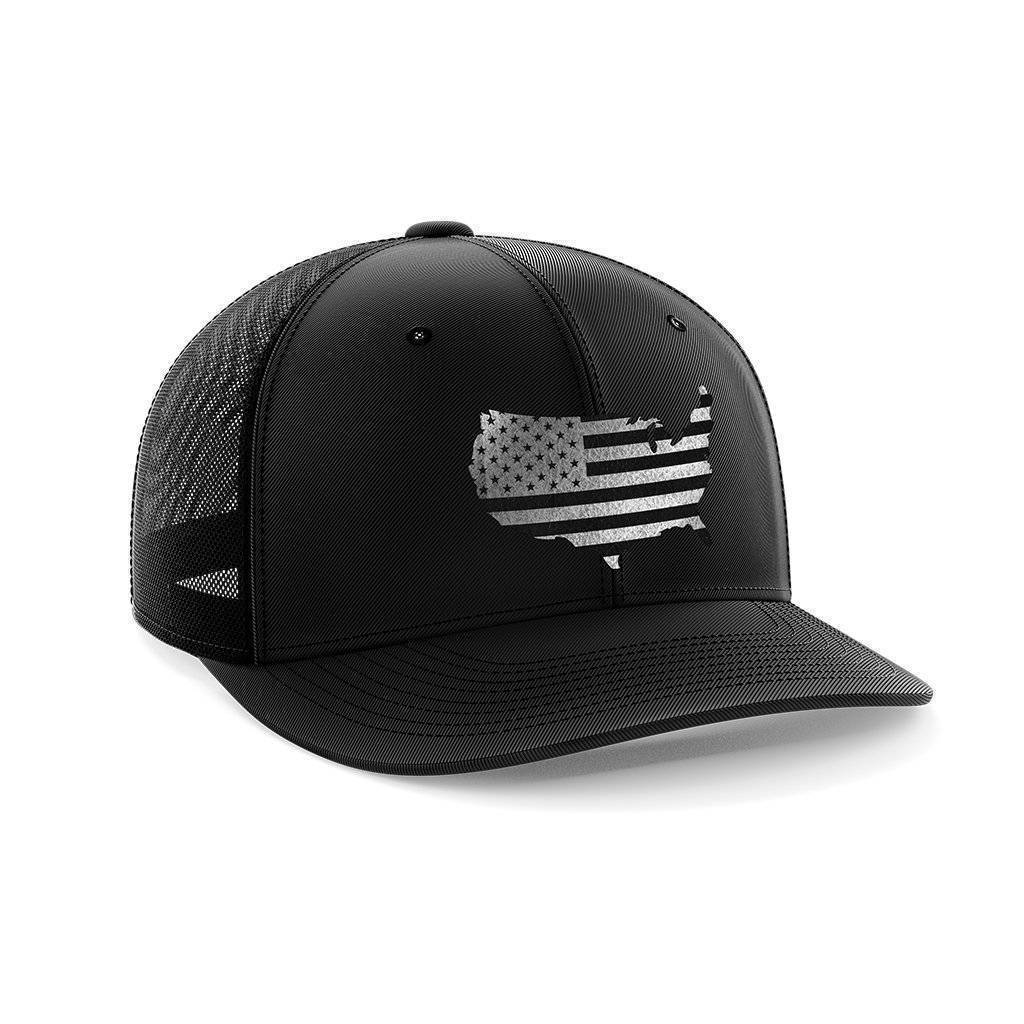 Continental Flag Black Patch Hat Hat Greater Half Black/Black