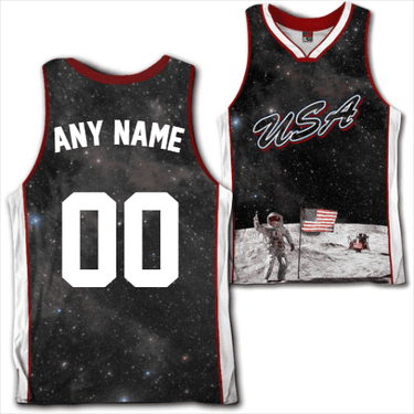 Custom USA Galaxy Basketball Jersey Basketball Jersey Greater Half S