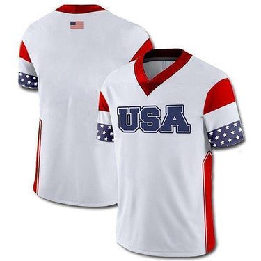 Custom USA Football Jersey Football Jersey Greater Half