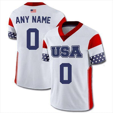 Custom USA Football Jersey Football Jersey Greater Half S