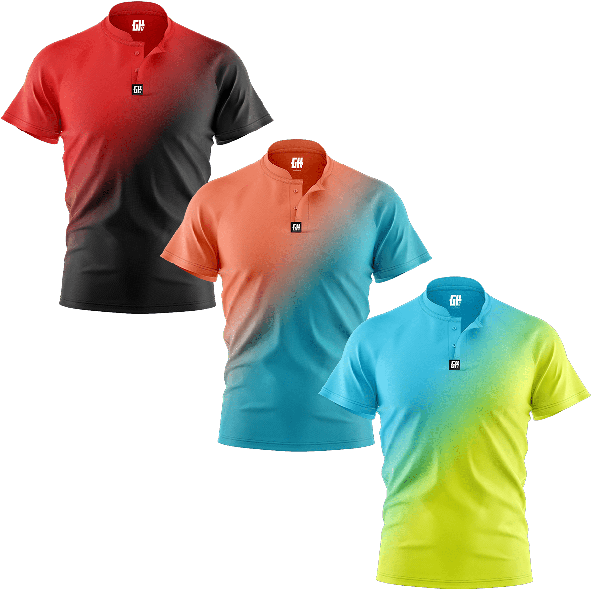 Fusion Henley Polo Henley Polo Greater Half