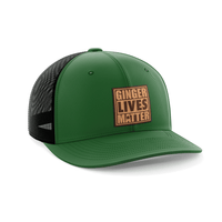 Thumbnail for Ginger Lives Matter Patch Hat Hat Greater Half Kelly Green/Black Genuine Leather