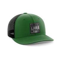 Thumbnail for Ginger Lives Matter Patch Hat Hat Greater Half Kelly Green/Black Black Leatherette