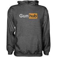 Thumbnail for Gunhub Hoodie Graphic Fleece Hoodie Greater Half Heather Charcoal S