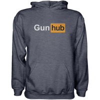 Thumbnail for Gunhub Hoodie Graphic Fleece Hoodie Greater Half Heathered Navy S