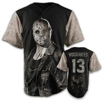 Thumbnail for Jason Voorhees Halloween Edition Jersey Baseball Jersey Greater Half S