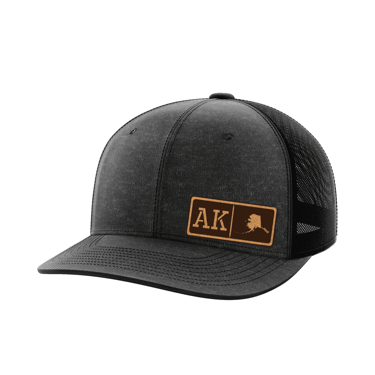 Alaska Homegrown Hats Hat Greater Half Heather Black/Black Genuine Leather Alaska