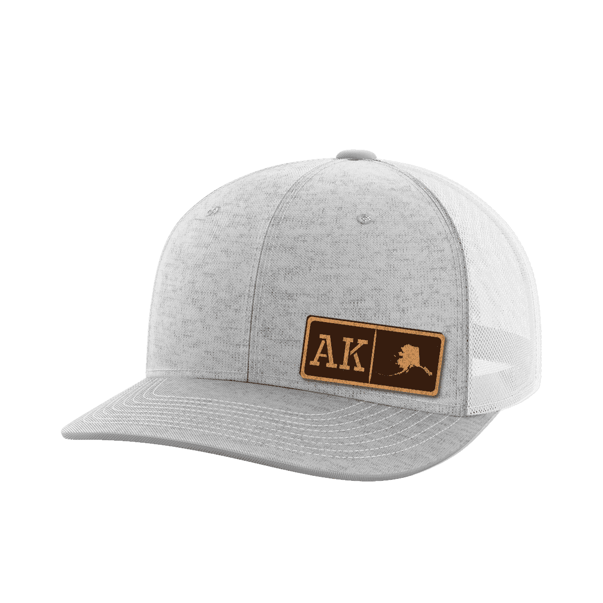 Alaska Homegrown Hats Hat Greater Half Heather Grey/White Genuine Leather Alaska