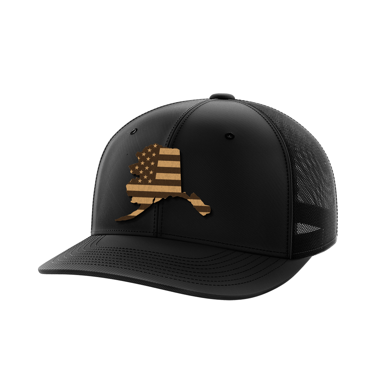 Alaska United Hats Hat Greater Half Black/Black Genuine Leather Alaska