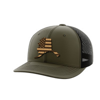 Thumbnail for Alaska United Hats Hat Greater Half OD Green/Black Genuine Leather Alaska