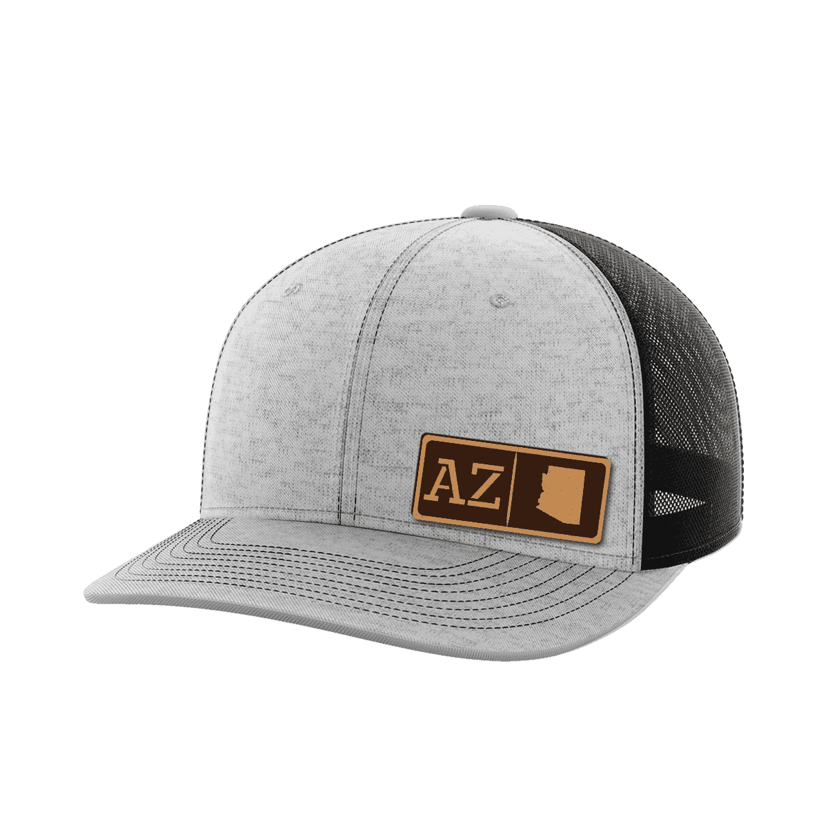 Arizona Homegrown Hats Hat Greater Half Heather Grey/Black Genuine Leather Arizona