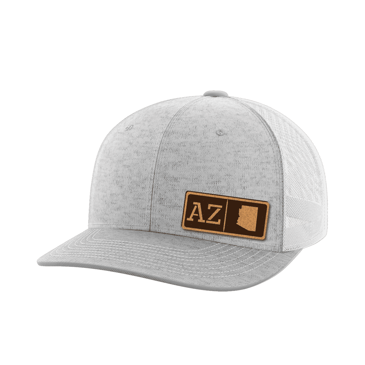 Arizona Homegrown Hats Hat Greater Half Heather Grey/White Genuine Leather Arizona