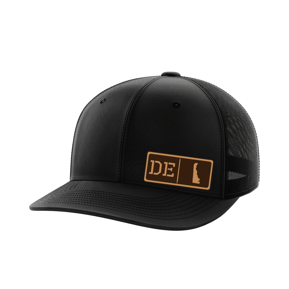 Delaware Homegrown Hats Hat Greater Half Black/Black Genuine Leather Delaware