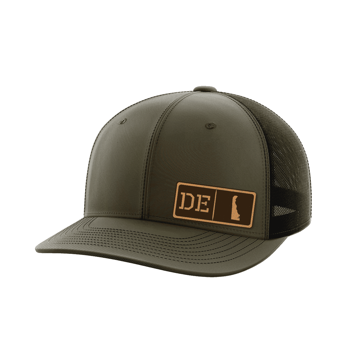 Delaware Homegrown Hats Hat Greater Half OD Green/Black Genuine Leather Delaware