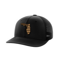Thumbnail for Florida United Hats Hat Greater Half Black/Black Genuine Leather Florida