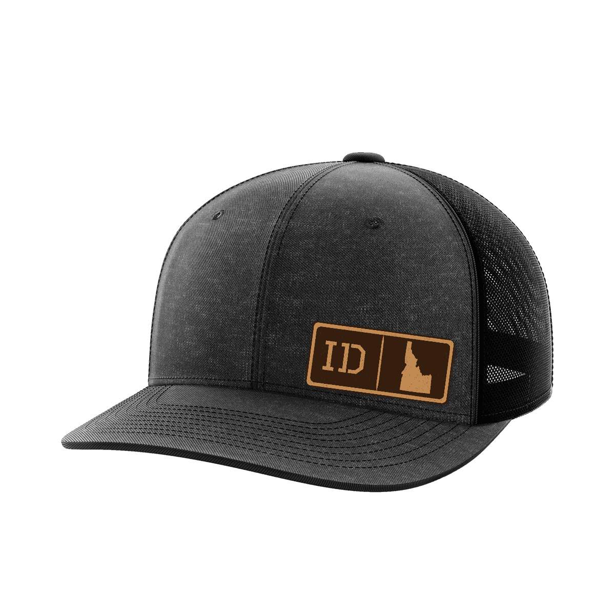 Idaho Homegrown Hats Hat Greater Half Heather Black/Black Genuine Leather Idaho