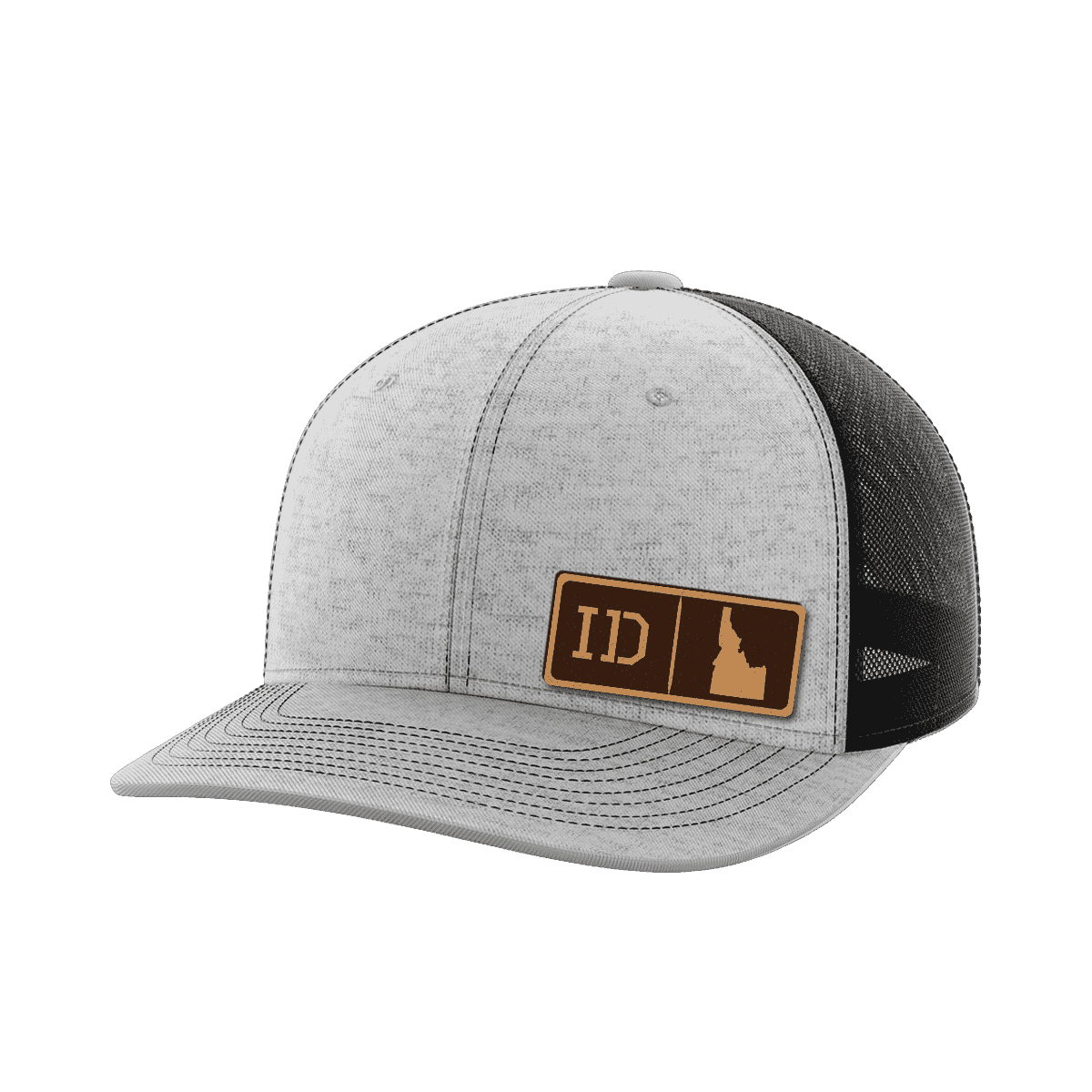 Idaho Homegrown Hats Hat Greater Half Heather Grey/Black Genuine Leather Idaho