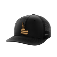 Thumbnail for Idaho United Hats Hat Greater Half Black/Black Genuine Leather Idaho