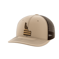 Thumbnail for Idaho United Hats Hat Greater Half Khaki/Coffee Genuine Leather Idaho