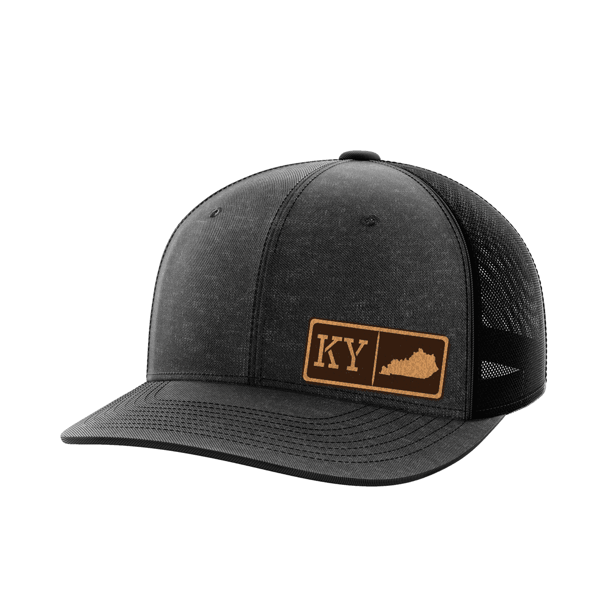 Kentucky Homegrown Hats Hat Greater Half Heather Black/Black Genuine Leather Kentucky