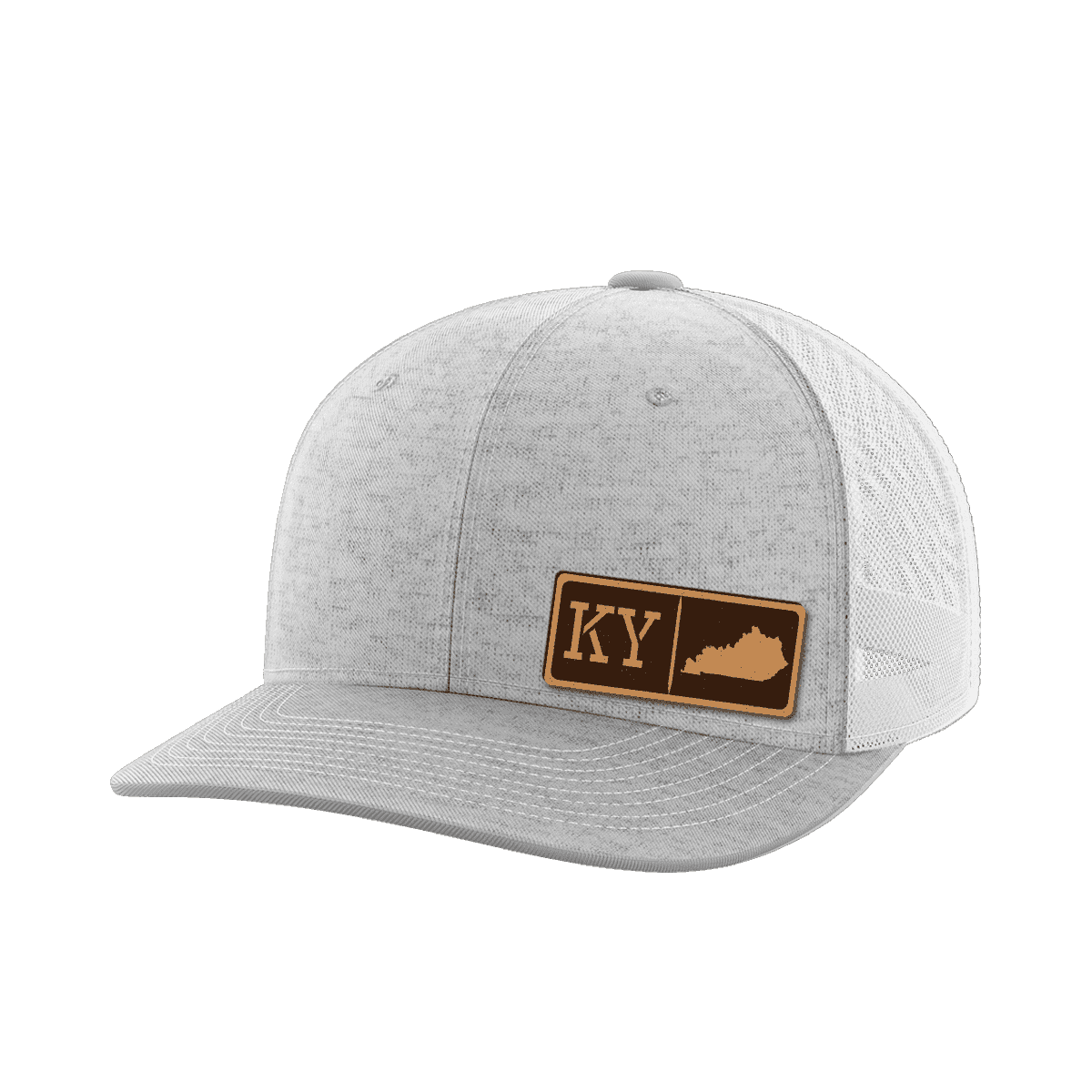 Kentucky Homegrown Hats Hat Greater Half Heather Grey/White Genuine Leather Kentucky