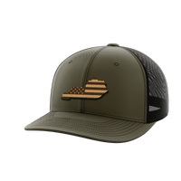 Thumbnail for Kentucky United Hats Hat Greater Half OD Green/Black Genuine Leather Kentucky