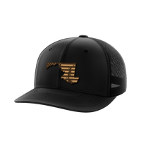 Thumbnail for Maryland United Hats Hat Greater Half Black/Black Genuine Leather Maryland
