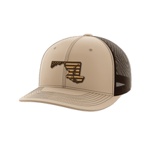 Thumbnail for Maryland United Hats Hat Greater Half Khaki/Coffee Genuine Leather Maryland