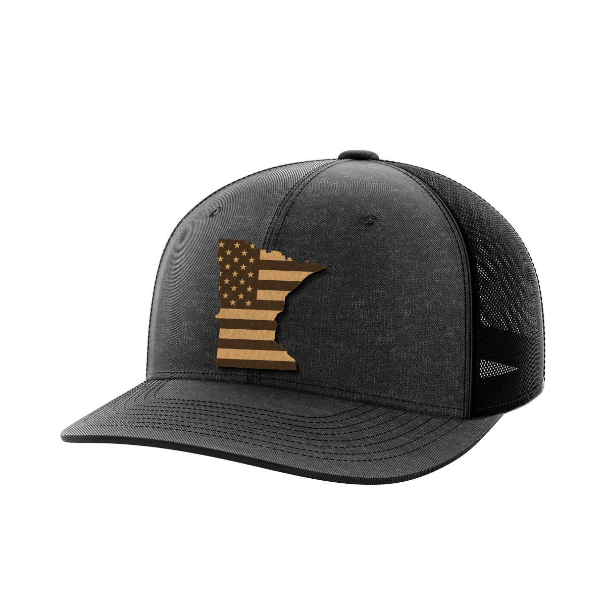 Minnesota United Hats Hat Greater Half Heather Black/Black Genuine Leather Minnesota